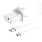 شارژر دیواری 12W بودی سه پین با یک خروجی USB به همراه کابل Type-C مدل AC356UTW با گارانتی 18 ماهه (6 ماه تعویض)